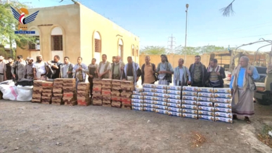 أبناء مديرية السبعين بأمانة العاصمة يسيرون قافلة عيدية للمرابطين في الساحل الغربي 