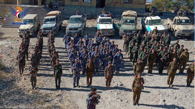 اختتام دورات طوفان الأقصى في إدارات أمن مديريات محافظة الضالع