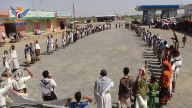 وقفة بسخنة الحديدة لتأكيد الثبات مع غزة