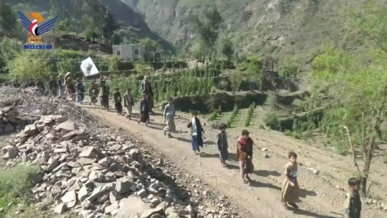 صنعاء .. مسيرات ووقفات طلابية بالحيمة الداخلية  تضامنًا مع غزة