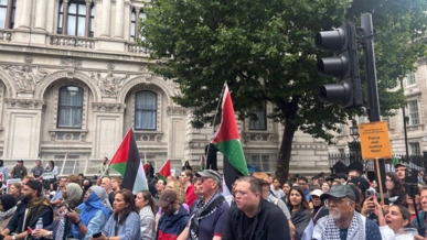 أكثر من 80 ألف متظاهر في لندن دعماً لغزة: "لن نصمت"