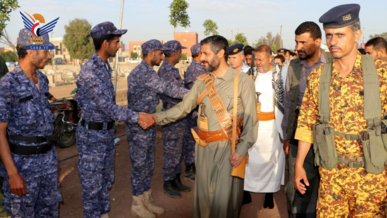 محافظ ذمار يتفقد الجرحى  ومنسوبي الأجهزة الأمنية