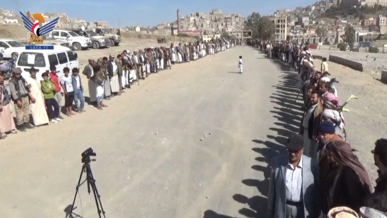 وقفة مسلحة بمديرية معين في أمانة العاصمة وفاءً للشهداء ومباركة للإنجاز الأمني