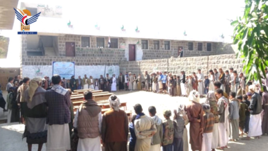 فعالية ووقفة بمديرية صعفان بذكرى جمعة رجب وتنديدًا بجريمة الإساءة للقرآن الكريم