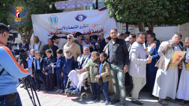 وقفة قبلية مسلحة لأبناء ضوران بذمار دعماً للشعب الفلسطيني وإعلاناً للجهوزية