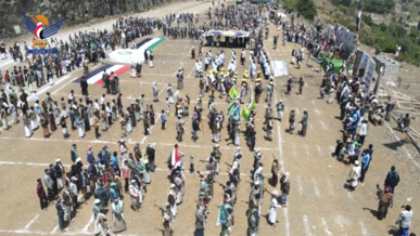 ريمه.. عرض شعبي لقوات التعبئة بمديرية الجبين بالعيد الـ11 لثورة 21 سبتمبر