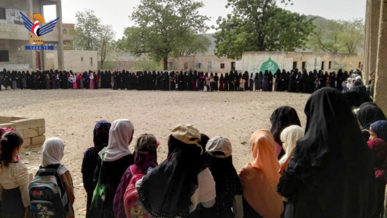 وقفة نسائية بالحديدة دعمًا لفلسطين وتأييدًا للعمليات العسكرية اليمنية