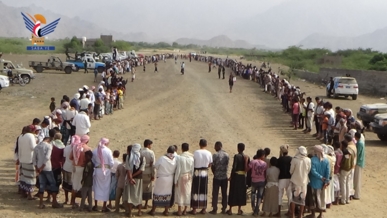  وقفة ومسير لأبناء مديرية السخنة بالحديدة للاستنفار في مواجهة العدو