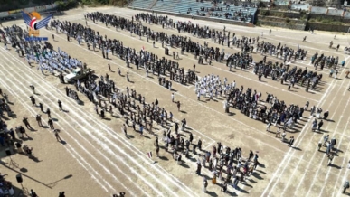 إب.. عرض شعبي لقوات التعبئة في مديرية جبلة