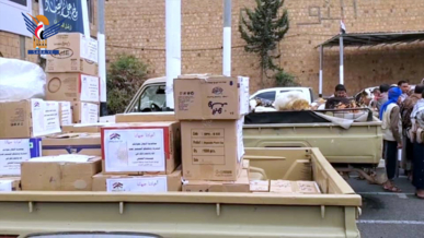 أبناء المحويت يسيرون قافلة عيدية للمرابطين في الجبهات