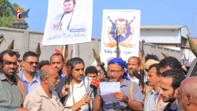 أبناء مديرية الحوك بالحديدة يعلنون النفير العام والجهوزية لمواجهة الأعداء