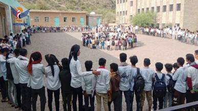 وقفات طلابية تضامنية مع غزة بتعز