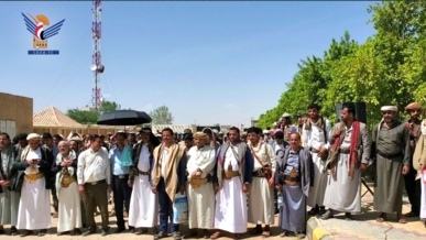 مسيرة في الجوف تضامناً مع غزة