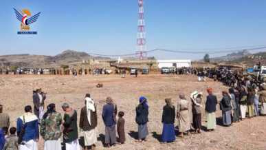 قبيلة بني الخياط في الطويلة بالمحويت تعلن النكف القبلي في مواجهة العدو الأمريكي