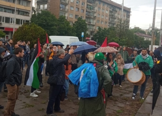 وقفة تضامنية مع الشعب الفلسطيني في بلغاريا