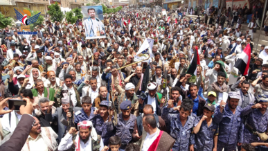 مسيرات حاشدة في الضالع ثباتا مع غزة في مواجهة جريمة الإبادة والتجويع