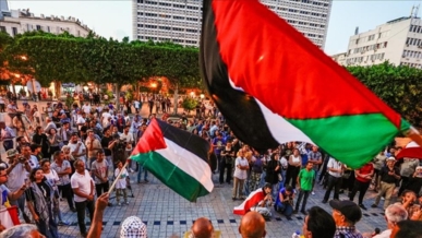 مظاهرة بتونس رفضًا لتهجير الفلسطينيين وتنديدًا بالإبادة في غزة