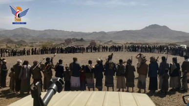 مسيرات راجلة ووقفات حاشدة بمحافظة صنعاء دعما لغزة والبراءة من الخونة