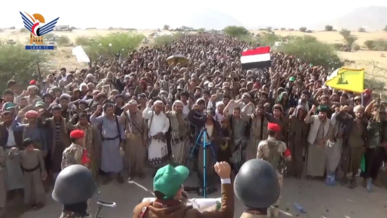 مسيرات حاشدة بمأرب نصرة لغزة وتنديدا باستمرار جرائم الإبادة والتجويع بحق سكانها