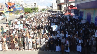 مسيرات حاشدة بالبيضاء احتفاءً بالنصر وتأكيدًا على وحدة الساحات