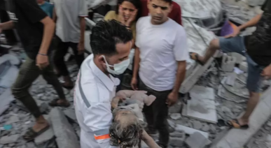 استشهاد أربعة فلسطينيين إثر قصف صهيوني على خان يونس وغزة