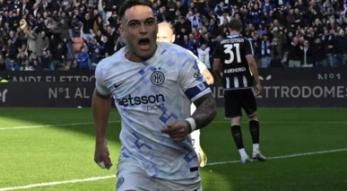 مارتينيس يقود إنتر ميلان للفوز على مضيفه أودينيزي بالدوري الإيطالي