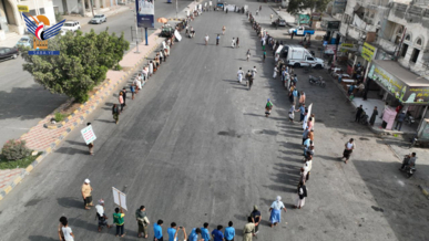 مديرية الميناء بالحديدة تعلن النفير نصرة لفلسطين ومواجهة العدوان الأمريكي