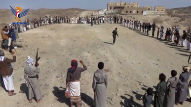 مأرب.. قبائل جبل مراد تعلن النفير لمواجهة العدوان والبراءة من الخونة والعملاء