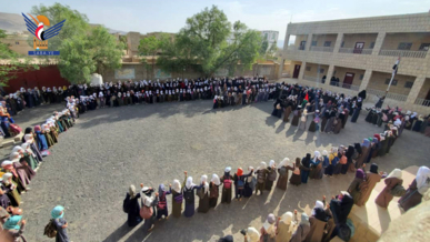 وقفات بمديريتي بني صريم وحبور ظليمة في عمران نصرةً لغزة  