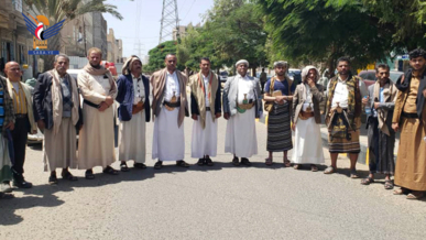 وقفة بمحافظة صنعاء تأييدًا لدعوة قائد الثورة لإنهاء العدوان والحصار