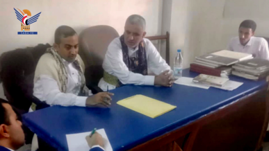 رئيس فرع التفتيش القضائي بالحديدة وريمة يتفقد سير العمل بمحكمة الدريهمي