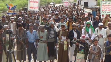 لحج .. مسيرتان ووقفة في القبيطة تحت شعار "ثبات مع غزة وجهوزية واستنفار في مواجهة العدوان"
