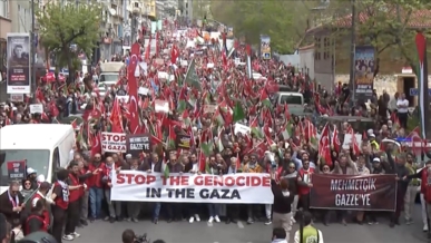 مسيرة حاشدة في إسطنبول للتنديد بحرب الإبادة بغزة