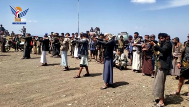 تطبيق قتالي ومسيرات ووقفات بالحيمة الداخلية في محافظة صنعاء