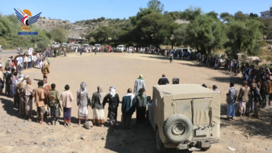 وقفة مسلحة في مديرية سامع بتعز وفاءً للشهداء وتأكيداً على الجهوزية