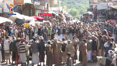 مسيرات ووقفات حاشدة بمحافظة صنعاء تتويجًا لعامين من الاحتشاد الجهادي