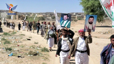 مسيرات لقوات التعبئة بعدد من مديريات الجوف إحياء للذكرى الثانية لطوفان الأقصى