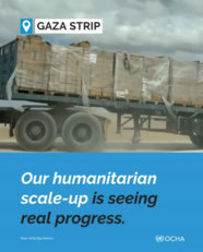 "أوتشا": تحضيرات مكثفة لتوسيع جهود الإغاثة في غزة