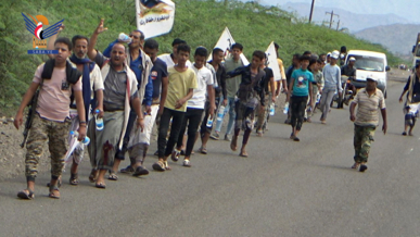 لحج.. مسير شعبي لخريجي دورات قوات التعبئة في القبيطة