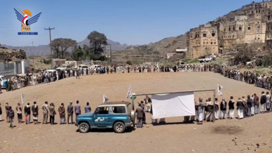 المحويت.. قبائل الطويلة وحفاش والخبت تعلن النفير والجهوزية لمواجهة العدو الأمريكي الصهيوني