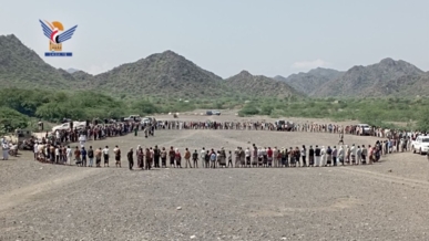 الحديدة .. وقفة حاشدة لطلاب مدارس جبل راس نصرةً للشعب الفلسطيني