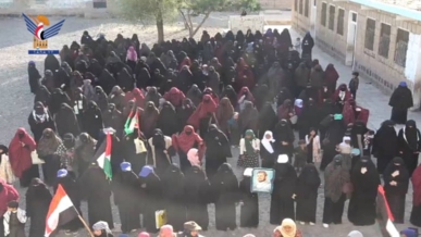 وقفتان للهيئة النسائية بسنحان بمرور عامين على عملية "طوفان الأقصى"