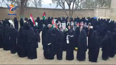 وقفات للهيئة النسائية بصعدة دعمًا لغزة في الذكرى الثانية لعملية "طوفان الأقصى"