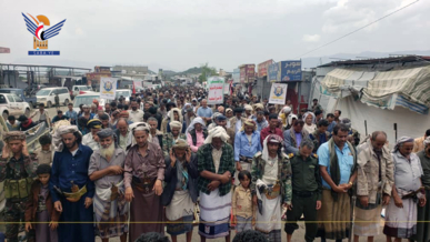  الضالع .. مسيرات حاشدة بعنوان "معركة جهاد .. ومحور واحد مع غزة حتى النصر"