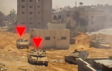 "القسام" تستهدف 3 دبابات "ميركفاه" شرق جباليا