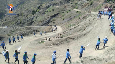 مسير لطلاب مدرسة الرسول الأعظم في كحلان الشرف بحجة