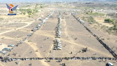 قبائل الأهنوم بعمران تُعلن النفير العام لمواجهة العدو الصهيوني الأمريكي وأدواته بالمنطقة