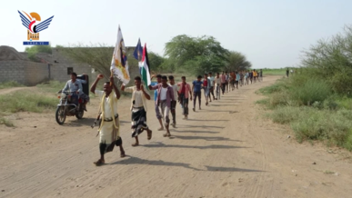 مسيران لـ 250 من خريجي دورات "طوفان الأقصى" في الزيدية والسخنة بالحديدة