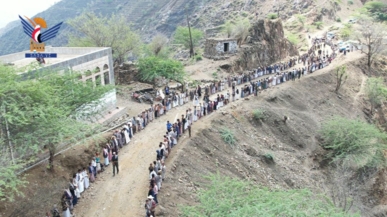 وقفة لقبائل وضرة في حجة إعلانا لوثيقة الشرف والنفير العام