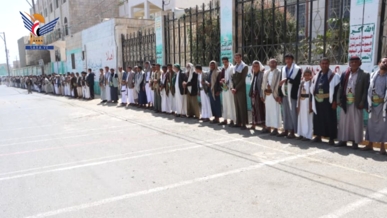 وقفات حاشدة في حجة بذكرى هروب المارينز الأمريكي من صنعاء